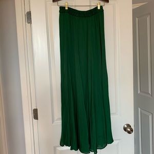 Zara Emerald Green Maxi Skirt
